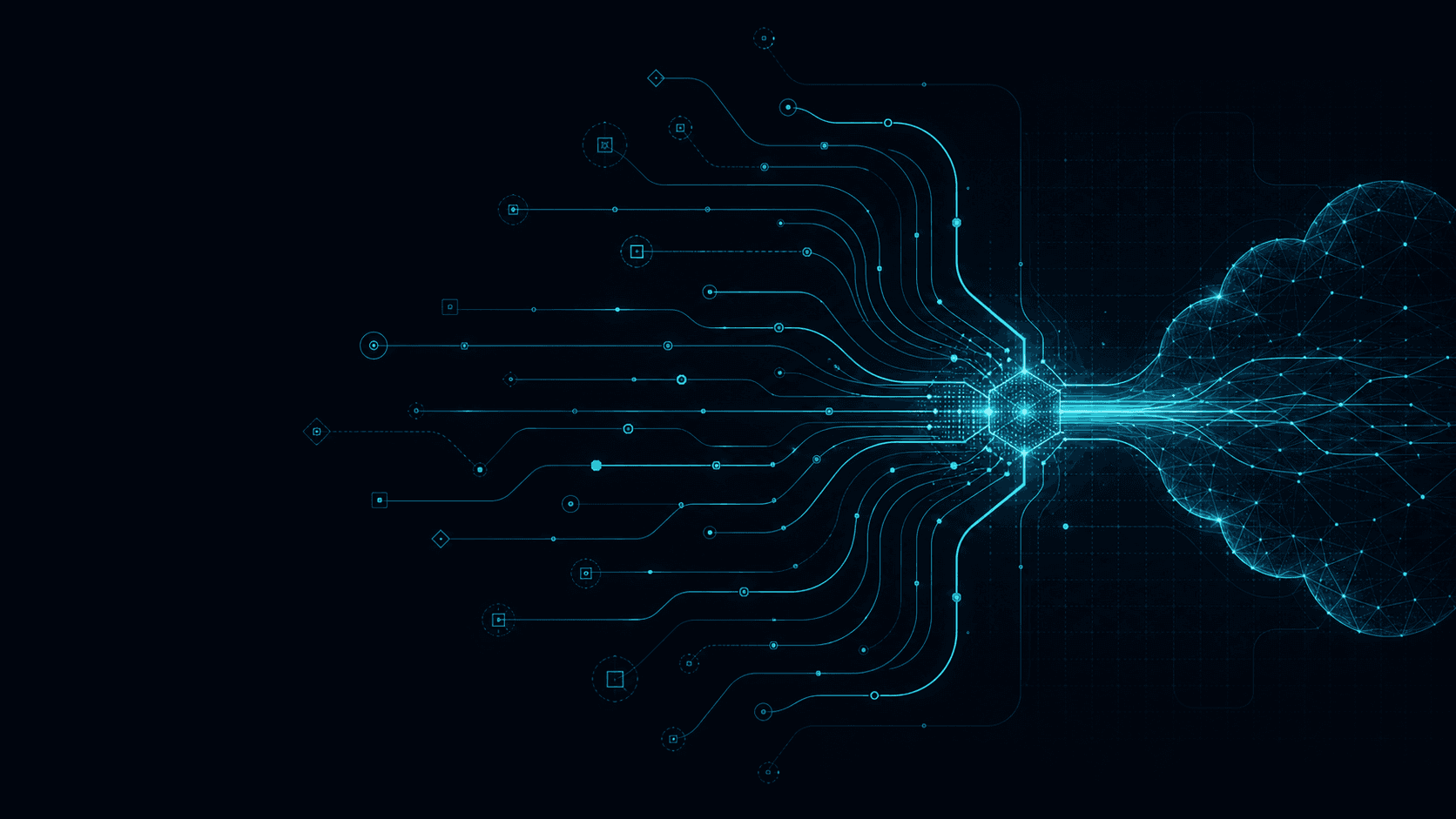 Compute routes converging into the Capix intelligence fabric